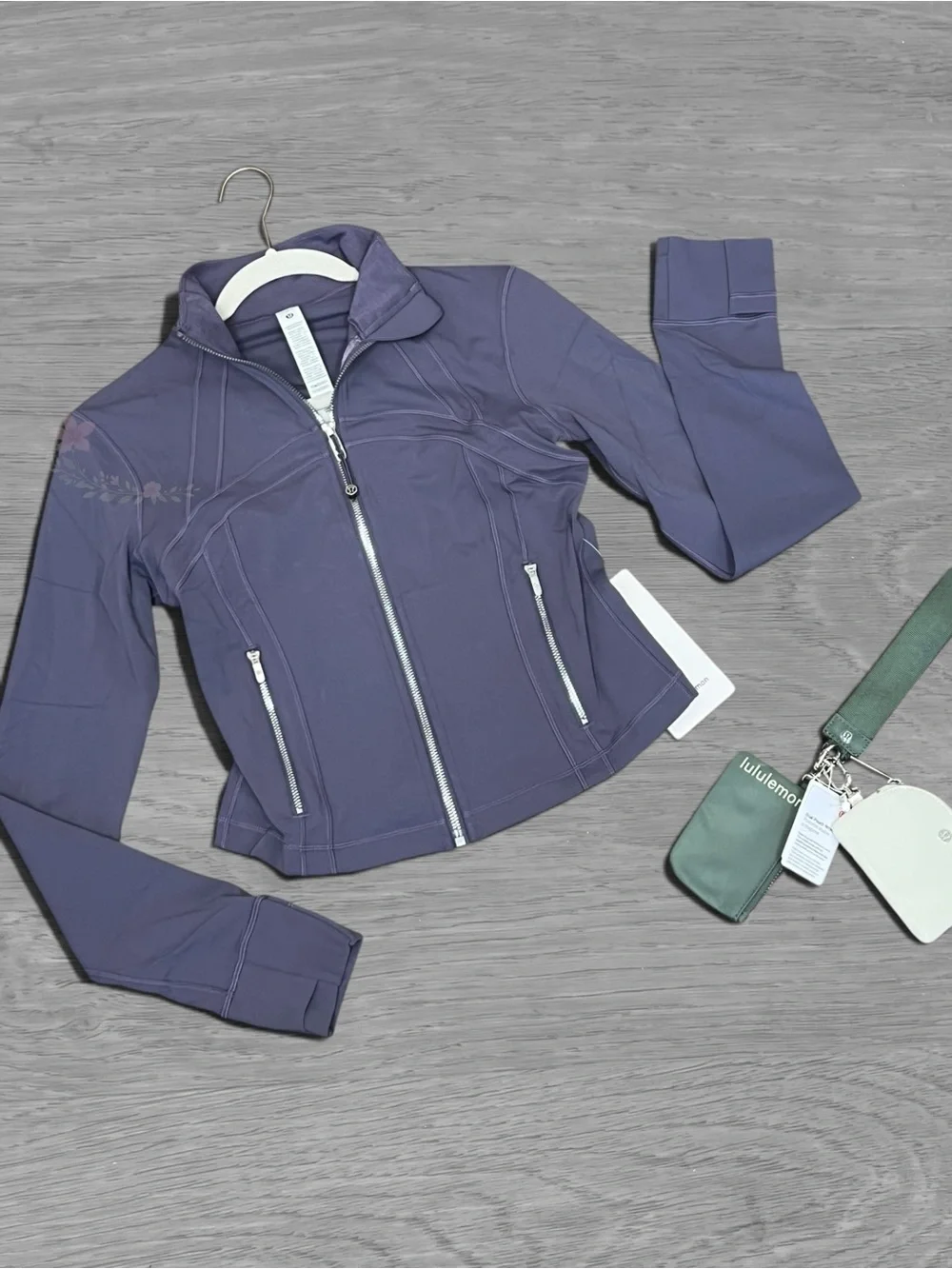 Lululemon Nulu Cropped Define Jacket Grape Mist Size 8
